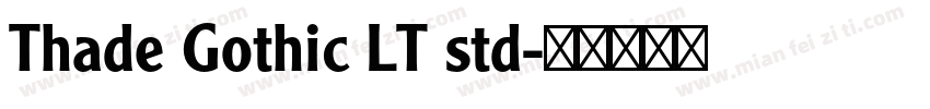 Thade Gothic LT std字体转换
